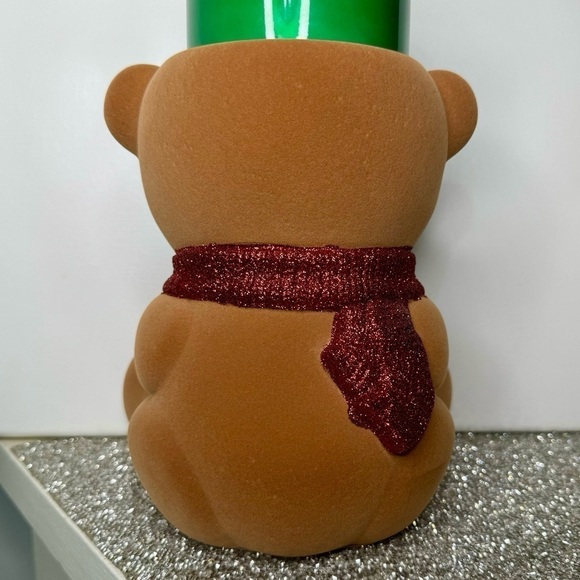 Bath & Body Works Christmas Bear & Present Candle Holder & Tree Farm Candle NWT - Picture 7 of 11